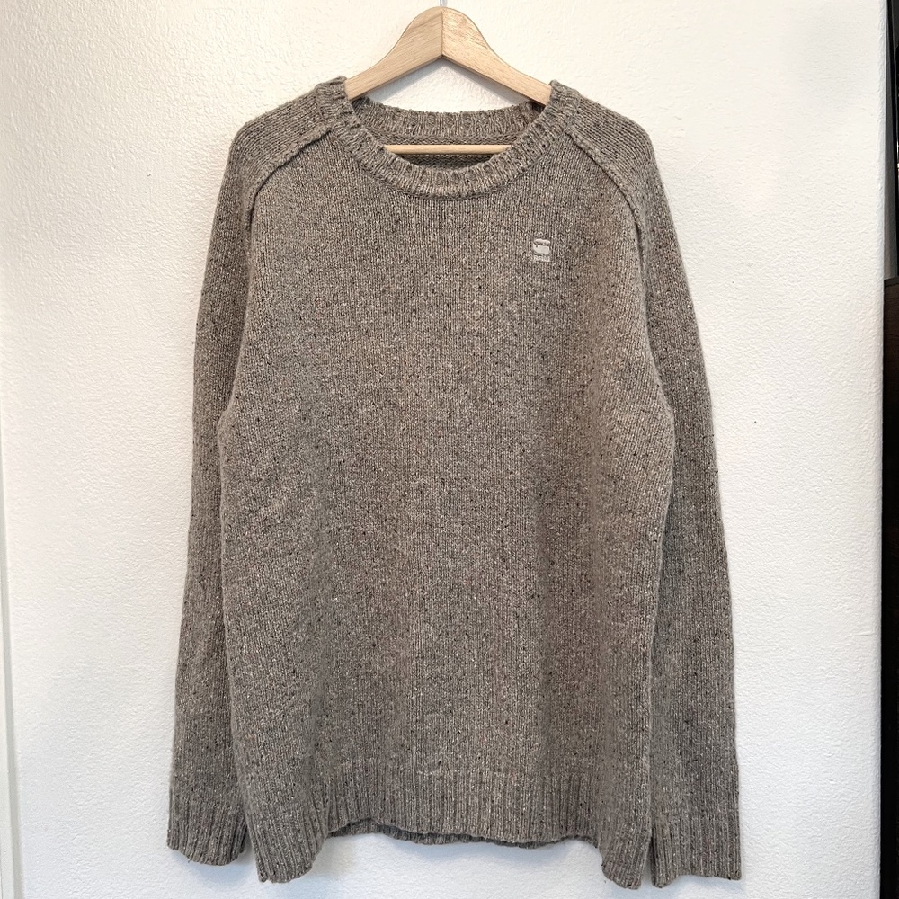 Men's G-Star RAW Crew Neck Wool Blend Sweater | 3XL